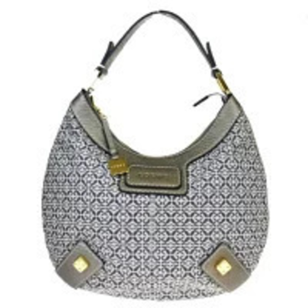 Loewe Anagram Canvas Road Hobo bag gray canvas leather